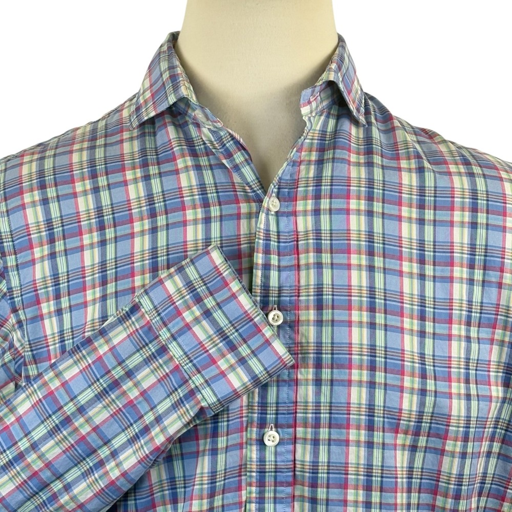 Polo Ralph Lauren Men's Plaid‎ Long Sleeve Button Down Shirt Size L